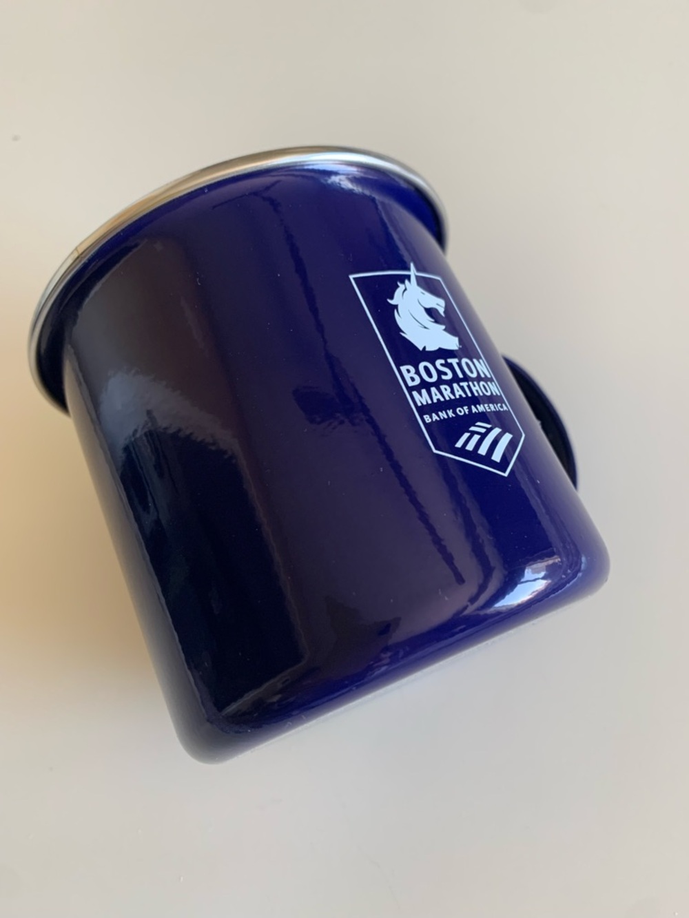 Boston Marathon Campfire Coffee Mug in Blue - Picture 2 of 5
